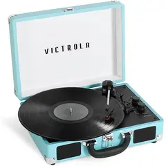VICTROLA - Tornamesa The Journey Turquesa con Bluetooth