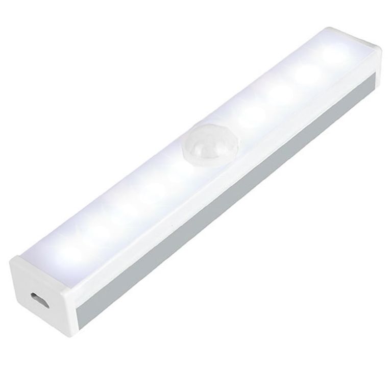Barra Luz led emergencia recargable con sensor de movimiento 15 cms