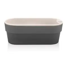 OU - Macetero Huerta Auto Riego Gris 1,75 Lt - Gris.
