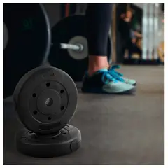 ATLETIS - Disco de Cemento 2 Kg para Barra PVC Negro