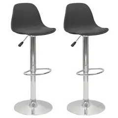 NOVAHUS - Pack 2 Silla Alta Bar Orlando T Negro