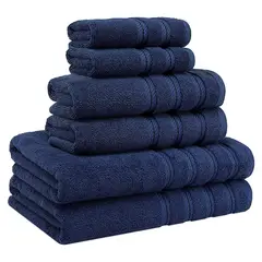 AMERICAN SOFT LINEN - Set De 6 Toallas Edison 100% Algodón Turco