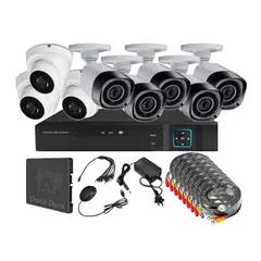 VIPA - Kit Cámaras de Seguridad Mixto 8 Cámaras HD - M81L con Disco Duro