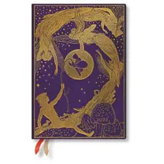PAPER BLANKS - Agenda 2022 Violet Fairy Midi Tapa Dura Semana Horizontal