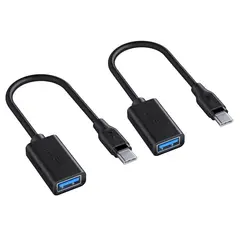 AUKEY - Adaptador USB 3.1 Gen1 tipo C a USB 3.0 A/F Negro CB-A26