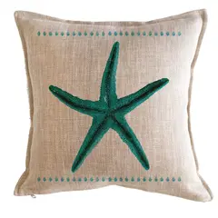 TUYO PRINT - Cojín Marino Estrella Turquesa - 45x45