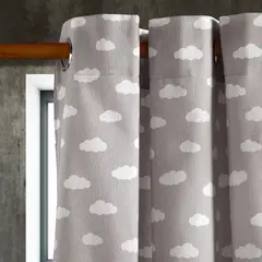 MASEL - Cortina Lona Española Nube Gris 140 X 225