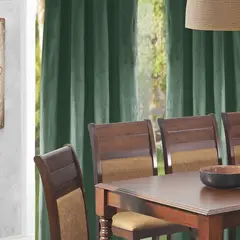 MASEL - Cortina Felpa New Velvet Verde Botella 140 X 220