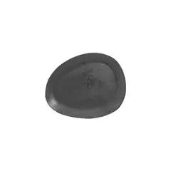RAK PORCELAIN - SET DE 6 PLATO PORCELANA NEGRO 21CM KARBON RAK