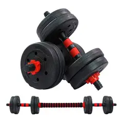 K FIT - Set Mancuernas Con Barra Ajustable 10Kg K-Fit