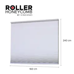 VINCENZI - Cortina Honeycomb Termo-Acústicas Blanca 160 X 240 Cm