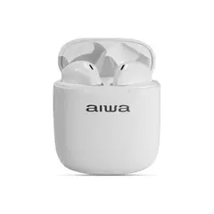 AIWA - Audífonos Bluetooth 5.0 - 24h Batería, Cancelación Ruido - Blanco
