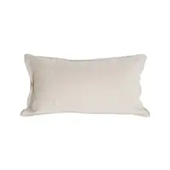 NATURALINO - Funda de Almohada Lino - King 50x90 cms - Hueso -