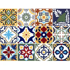 DEKOFIX - Azulejos autoadhesivos decorativos talavera