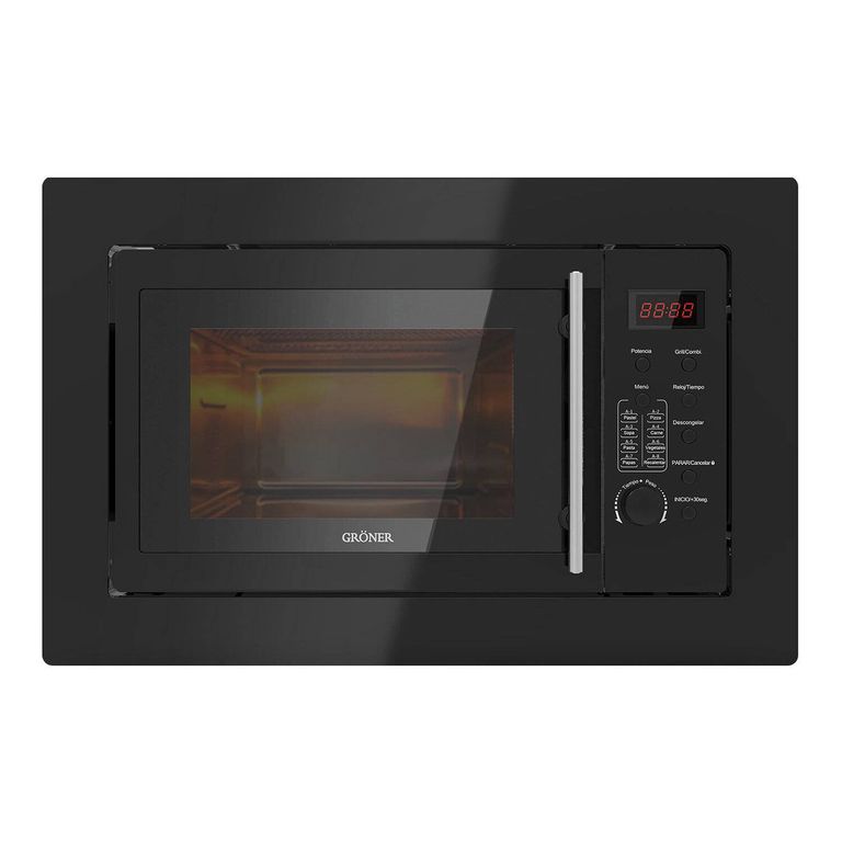 Microondas Empotrado Gröner Black 25L