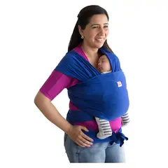 CANGUAMOR - Fular Portabebé Semielasticado Azul Rey