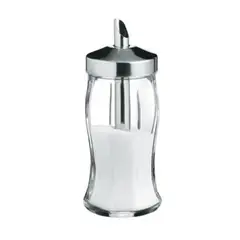 PASABAHCE - AZUCARERO VIDRIO TAPA ACERO 240CC