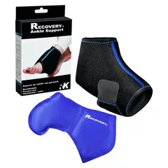 RECOVERY - SOPORTE TOBILLO DEPORTIVA GEL PACK FRIO O CALOR DESINFLAMA