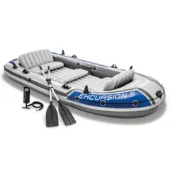INTEX - Bote Inflable Excursion 5 Set Capac. 600 Kg