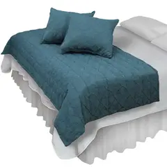 MALLORCA - Piecera Con Fundas Sk Barroco Turquesa Reversible