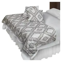 MALLORCA - Piecera Con Fundas Sk Boston Ocre Reversible