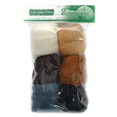 ANILINAS MONTBLANC - Pack 60 Grs Lana Corriedale 28 Micras - Natural