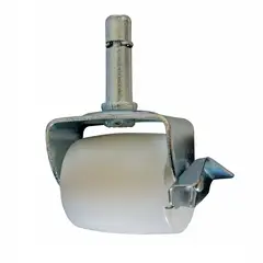 ROSEN - Rueda Tipo Barril para camas - CIC, Vástago 1.2 cm color blanco