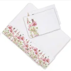 MARGARITA SCHEEL BY CASA ALVARINHO - Juego de Sábanas Jardín Primaveral Rosa 2 Plazas