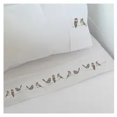 MARGARITA SCHEEL BY CASA ALVARINHO - Juego de Sábanas Moisés Pajaritos Amigos