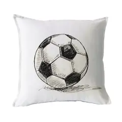 MARGARITA SCHEEL BY CASA ALVARINHO - FUNDA COJÍN ALGODÓN PELOTA FÚTBOL 45X45