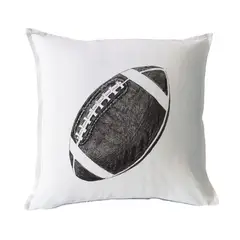 MARGARITA SCHEEL BY CASA ALVARINHO - FUNDA COJÍN ALGODÓN PELOTA RUGBY 45X45