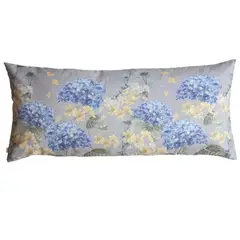 MARGARITA SCHEEL BY CASA ALVARINHO - FUNDA COJÍN GAMUZA HORTENSIAS XL