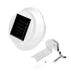 SOHOGAR - Foco led redondo con panel solar 1.2v blanco