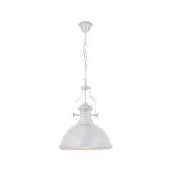 LED STUDIO - LÁMPARA COLGANTE LUZ CÁLIDA CON AMP E27 BLANCA