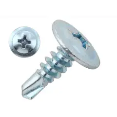 GENERICO - Tornillo 8x1/2 Punta Broca Zincado cabeza lenteja x 1.000 unidades