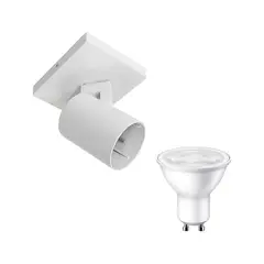 LED STUDIO - KIT APLIQUÉ CIELO/MURO SIMPLE + 1 GU10 LUZ CÁLIDA