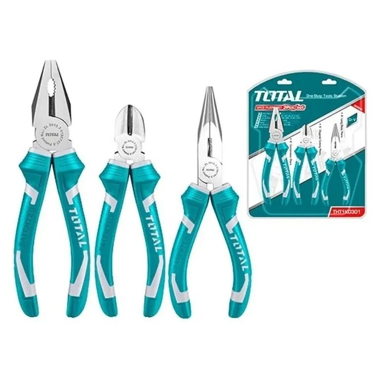 Set De Alicates Universal Combinados 3 Piezas a $10.300
