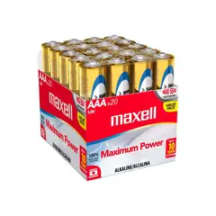 MAXELL - Pack 20 Pilas Alcalinas Aaa