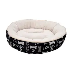 DOG IT - Cama Para Perro Dogit Dreamwell Woof Redonda 53cms Negro