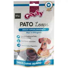 GOOFY - Snack Pato Loops Hipoalergénico Perro 60gr