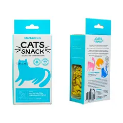 MARBEN PETS - Galletas Cats Snack Sabor Salmon y Catnip Gato 80gr