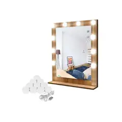 ESHOPANGIE - Kit 10 Luces Ampolleta Espejo 3 Modos Maquillaje Fotografía