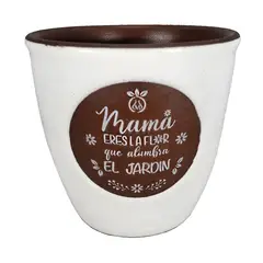 MESTIZA - Set Macetero con mensaje para las Mamas y su plato
