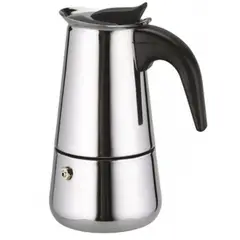 GENERICO - Cafetera moka Italiana Acero Inoxidable 6 Tazas (300cc)