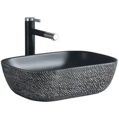 DOMSA - Lavamanos Sobreponer SLC895-ARENA PLATEADA 47x33x14cm