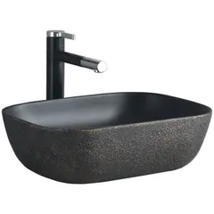 DOMSA - Lavamanos Sobreponer SLC895-ARENA DORADO 47x33x14cm