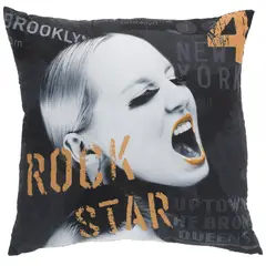 SUEÑO BLANCO - COJIN ROCK STAR 45X45 CM