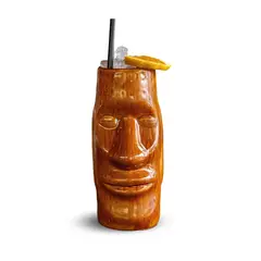 MOOR - Taza Tiki Moai 400 ML, Alto 16 cm