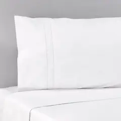 NINA HERRERA - Sábana Básica Trenza Blanco 220 Hilos 1,5