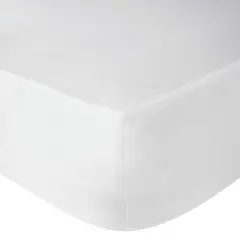 NINA HERRERA - Sábana Bajera Básica Blanco 220 hilos Super King